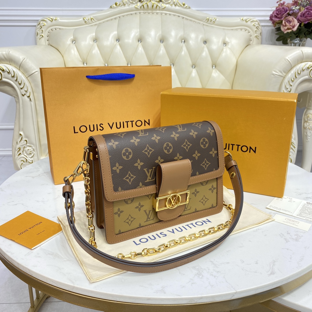 Louis Vuitton DAUPHINE MM Handbag Monogram M45958